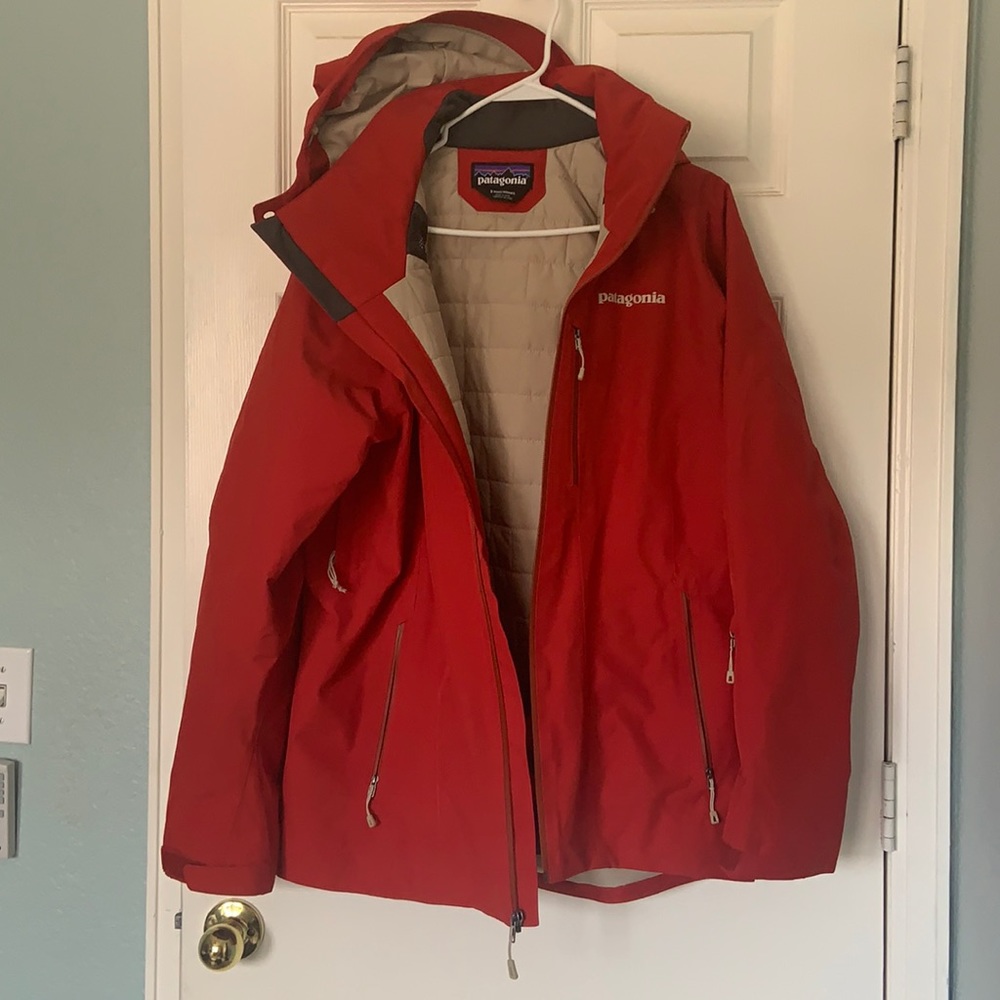 Red ski jacket